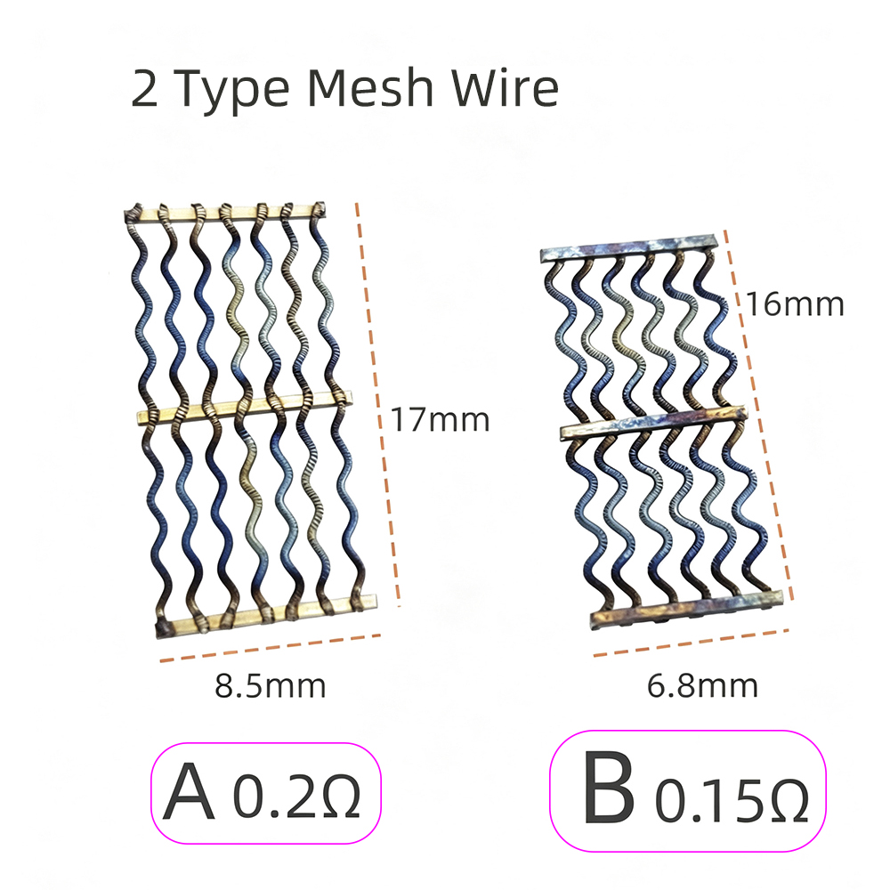 Electronics Repair Master - 2 Type Meshed Resistance 16x6.8mm/0.15ohm 17x8.5mm/0.2ohm